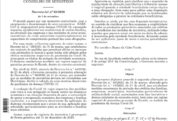 Governo prorroga prazo de vigência da moratória até 31 de dezembro de 2020