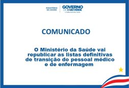 Comunicado: Esclarecimento sobre a lista de transição do pessoal médico e de enfermagem