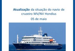Atualização sobre a situação sanitária do navio de cruzeiro MV Hondius