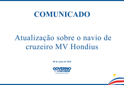 COMUNICADO OFICIAL: Atualização sobre o navio de cruzeiro MV Hondius