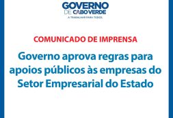 Comunicado de Imprensa: Governo aprova regras para apoios públicos às empresas do setor empresarial do Estado